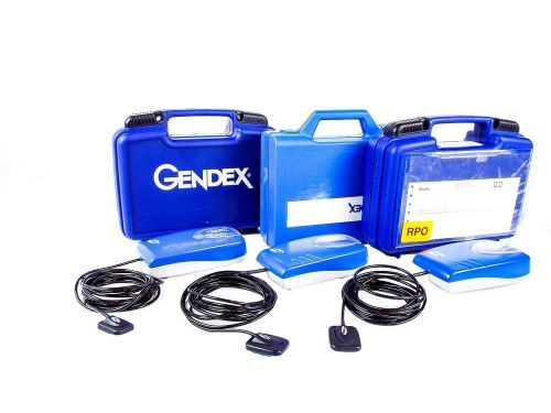 Lot of 3 Gendex Visualix eHD Dental Digital X-Ray Sensors w/ Docking Stations