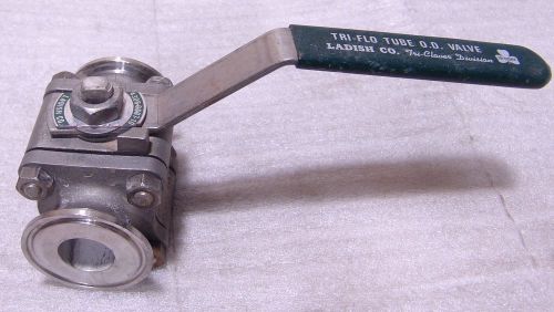 Sanitary ball valve 1&#034;  Ladish stainless tri clamp 1001-371