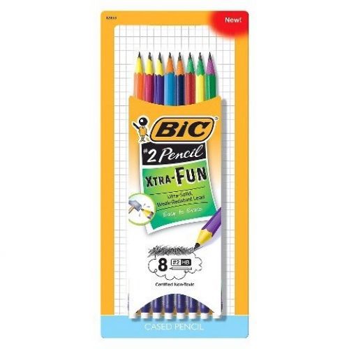 BIC? Xtra Fun Pencil, #2 HB, Two-Toned Color Barrels, 8 Pack - add excitement to