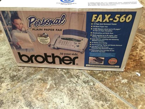 Brother Personal FAX-560 Plain Paper Fax Machine Phone NEW