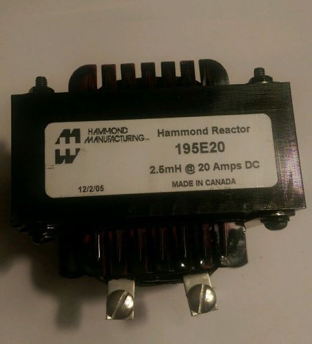 Hammond Reactor 195e20 20 amps DC