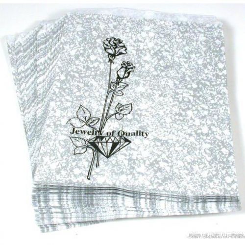 100 Silver Color Paper Gift Bags 8 1/2&#034; x 11&#034;