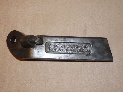 Vintage Armstrong No 53 Lathe Tool Holder Strong Arm Logo INV11455