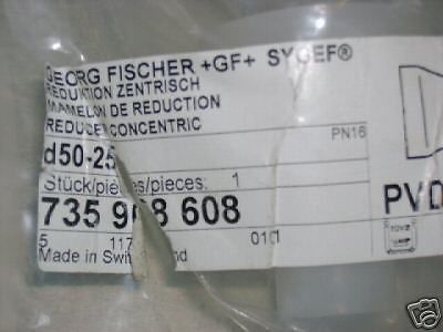 NEW GEORG FISCHER+GF 735 908 608 REDUCER 50mm x 25mm PVDF