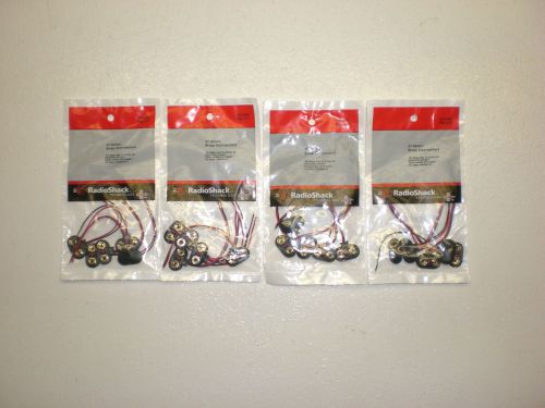 Lot of 4 Packages 20 Radio Shack 9V Battery Snap Connectors(270-0325)