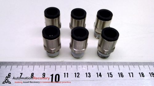 LEGRIS 3175-10-13 - PACK OF 6 - PUSH-TO-CONNECT TUBE FITTINGS, THREAD, N #214597