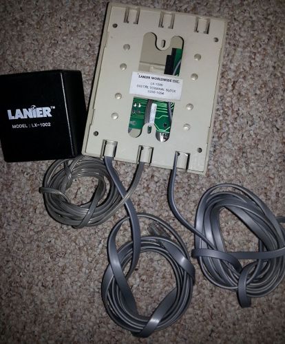 Lanier LX-1000 Digital Terminal Block 0256-1004 &amp; LX-1002 Power Supply