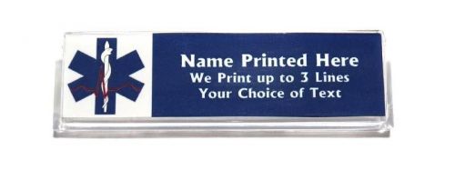 Paramedic blue cross custom name tag badge id pin magnet for paramedics emt ems for sale