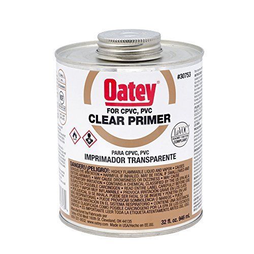 Oatey 30753 nsf listed primer, clear, 32-ounce for sale