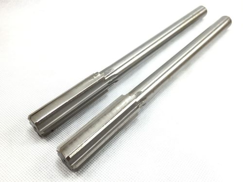 (Lot of 2) Yankee .8010&#034; Reamer, Straight 8 Flute, HSS - Made in USA