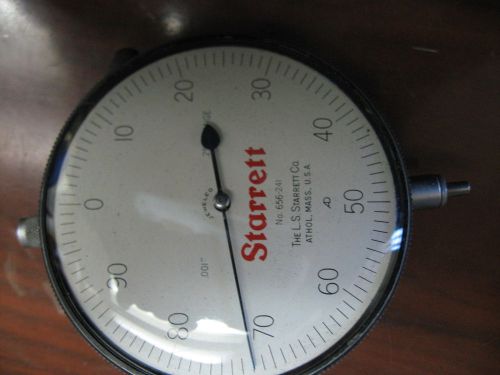 Starrett- dial  indicator- ( 0 -.100&#034; range x .001&#034;)-  model 656-241 -item  x30 for sale