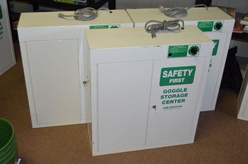 Safety First Goggle Sanitizer Storage Cabinet With Key by Flinn Scientific
