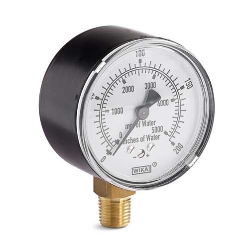 Ralston GAUG-0200I 0-200 Inch H20 Analog Pressure Gauge