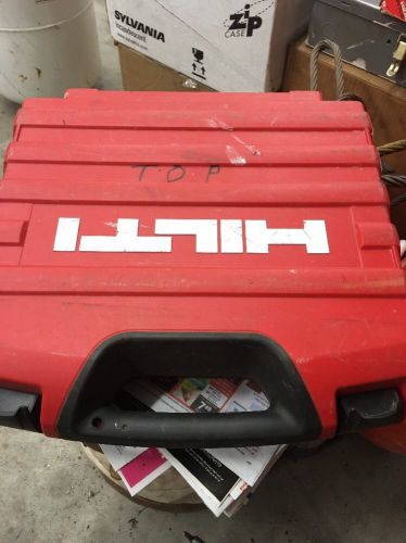 HILTI SID 121-A Plastic Hard Case &amp; Drill Manual &amp; Charger Manual Free Shipping