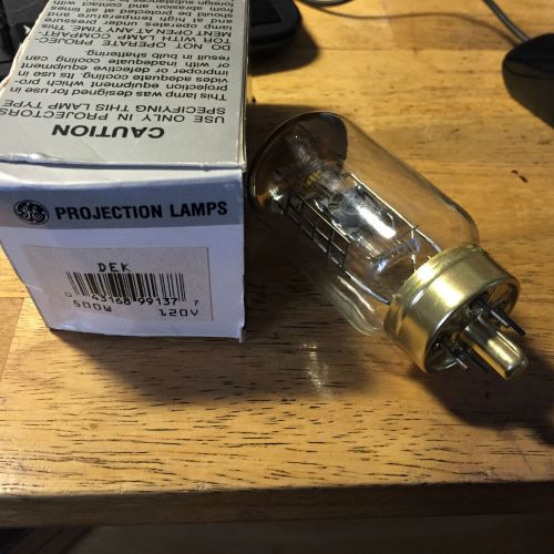Ge dek 500w 120v  new in box  projector bulb  general electric for sale