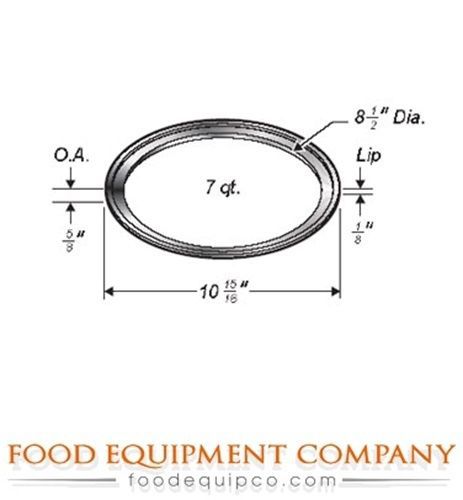 Wells 20175 Adapter Top converts 11 qt. round warmer to hold 7 qt inset