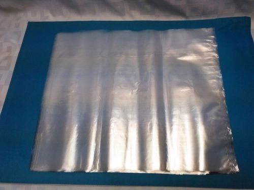 100 CLEAR 11 x 12.5 POLY BAGS 1 MIL PLASTIC FLAT OPEN TOP FDA APPROVED