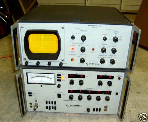 Cushman CE-23A Spectrum Display with Frequency Selective Level Meter CE-21A
