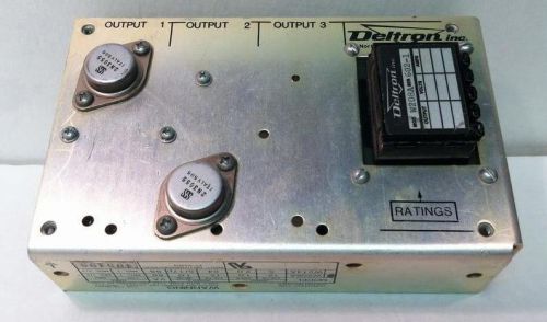 Deltron Model W208A Power Supply 2 Outputs (12 Volts, 1.0 Amps)