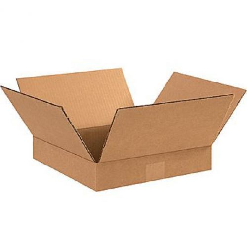Corrugated Cardboard Flat Shipping Storage Boxes 12&#034; x 12&#034; x 2&#034; (Bundle of 50)