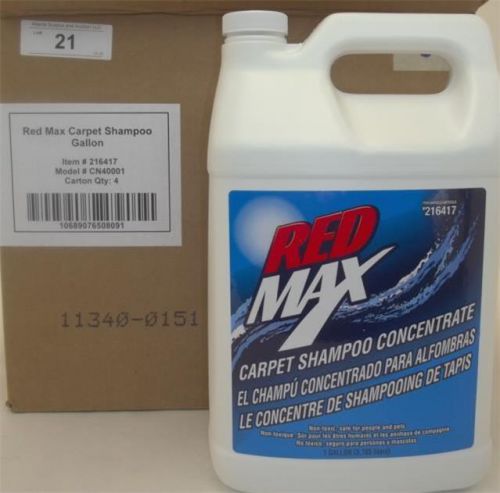 4 gal red max carpet rug shampoo floor cleaner concentrate 216417 new for sale