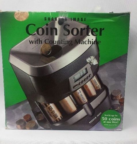 Sharper image digital coin sorter up 50 coins at one time! for sale