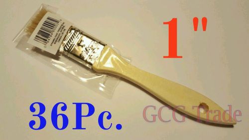 36 of 1 Inch Chip Brushes Brush 100% Pure Bristle Adhesives Paint Touchups