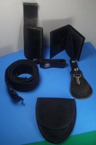6 pc lot, police security sheriff belt &amp; gear for sale