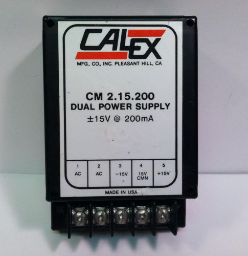 Calex CM2.15.200 Dual Power Supply 115V AC to  +/-15V DC @ 200mA - New Surplus
