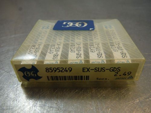 OSG 2.49mm HSS Drill 3mm Shank 13mm LOC Qty5 EX SUS GDS 249 8595249 (LOC1331B)