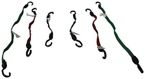 Highland (9002900) Fat Strap Bungee Cord Assortment - 6 Piece , New, Free Shippi