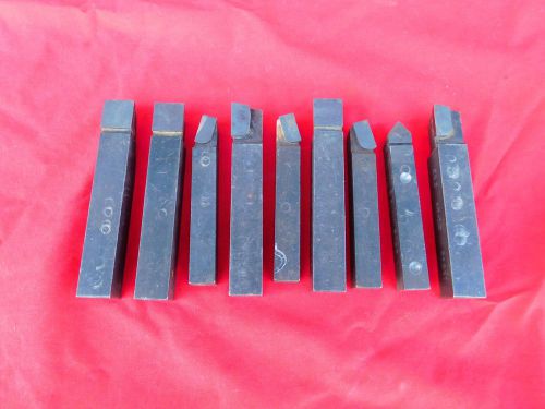 9 Pc Carbide Tipped CQ2 AR-10,CY-16 C-10, 5/8 &amp;1/2 Shank Tool Bits Made In USA