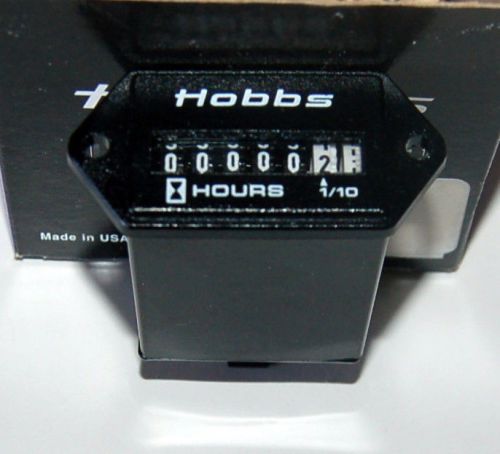 HOBBS Hour Meter #20029-17, AC Hour, 2 Screw Mount,  220 VAC