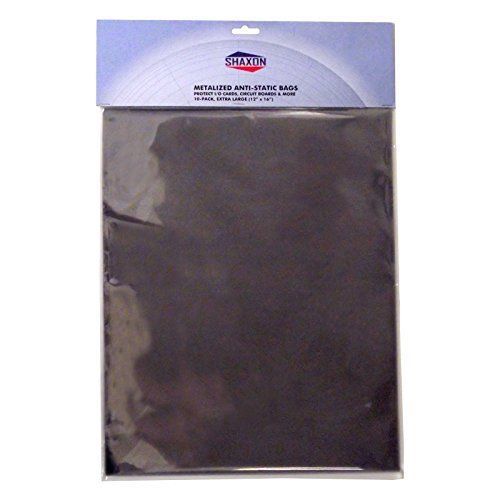 Shaxon SHX-1473 Metalized Anti-Static Bags, 12&#034; x 16&#034; Pack of 10
