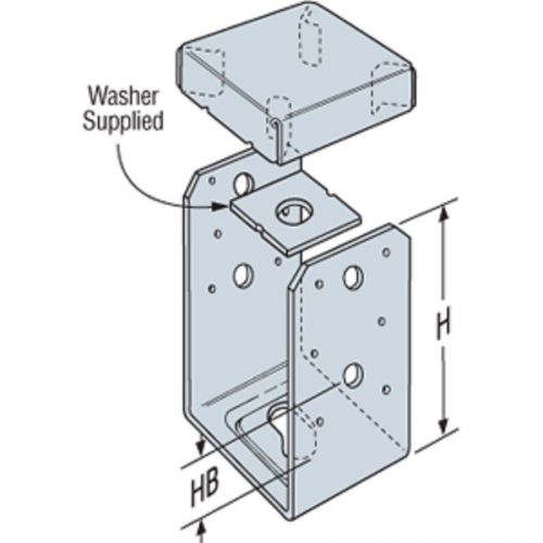 Simpson Strong-Tie 1-ABU44Z Adjustable Post Base *1-FREE Anchor Bolt