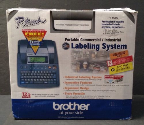 Brother Labeling System PT-9600 With Protective Carrying Case