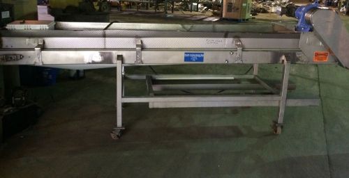 Stainless Steel Belted Food Grade Conveyor 11 Foot L X  24 Inch Wide