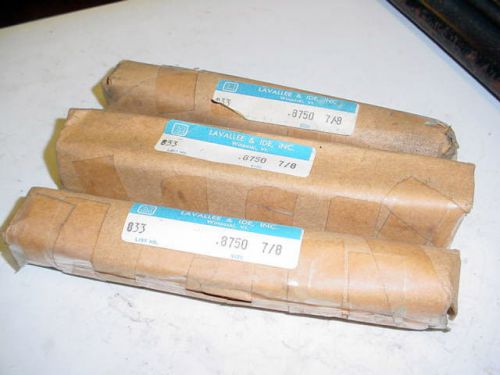 NEW 3 PC LOT OF 7/8&#034; LAVALLEE &amp; IDE HIGH SPEED STEEL DRILL BLANKS FREE SHIP