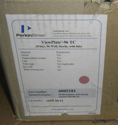 Box of 50 perkin elmer 6005181 viewplate-96, white 96-well microplate for sale