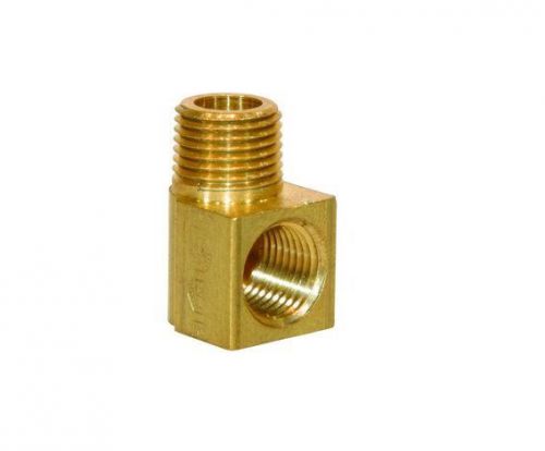 Solid brass 1/4&#034; npt street 90 degree elbow fitting for sale