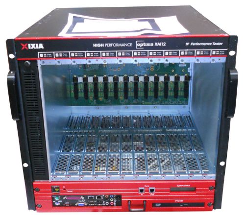 Ixia optixia xm12 modular chassis w/ ixos-nl, ixload, ixos 6.1 installed for sale