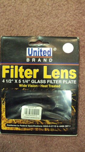 set of 4United Brand Filter Lens 4 1/2” X 5 1/4” Glass Filter Plate Wide Vision