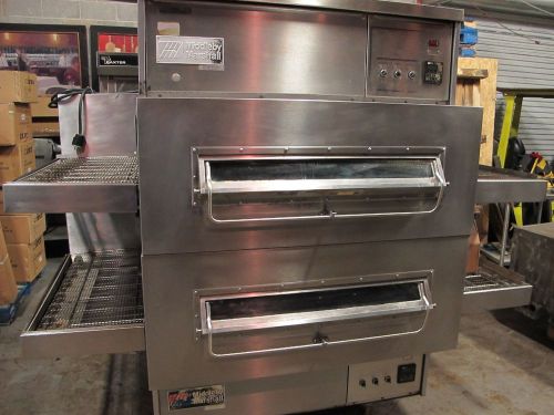 MIDDLEBY MARSHALL PS360WB-2 DOUBLE DECK GAS 40&#034; WIDE BELT CONVEYOR PIZZA OVEN
