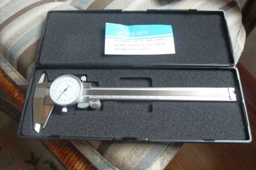 Shars 6&#034;&gt; 11&lt; 2.02 mm govt. roller type dial caliper/hard padded case # 241 for sale