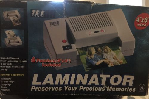 TDE Systems Laminator Preserve Memories 4&#034;x6&#034;