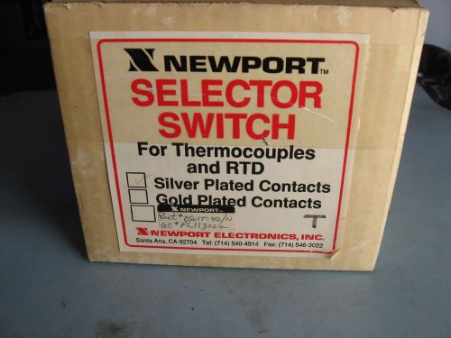 Newport silver oswgt-40-pg/n thermocouple selector switch 3 pole 24 contacts for sale