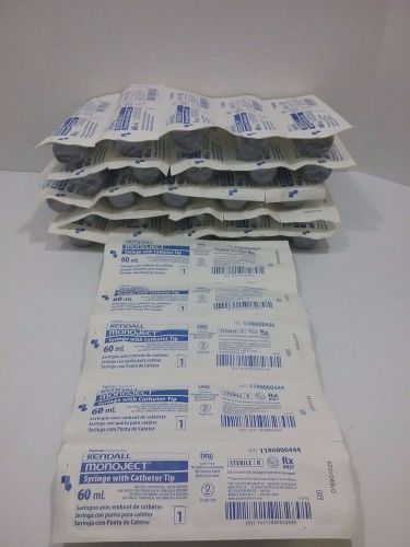 30 Tyco Kendall 60ml Monoject Syringes with Catheter Tips FREE SHIPPING
