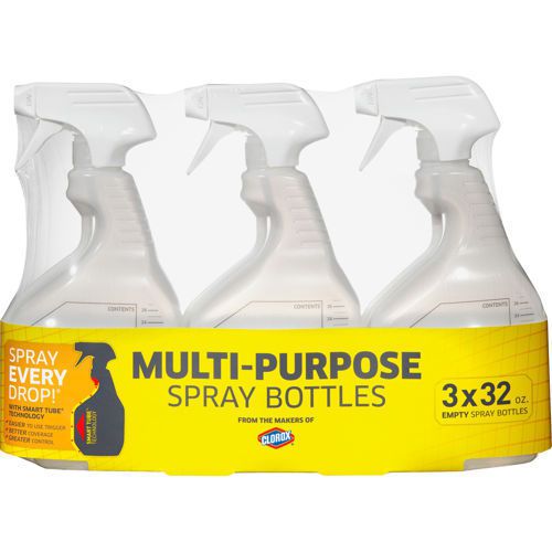 Clorox Multi-Purpose Cleaner Smart Tube Spray Bottle, 32 oz, 3 ct