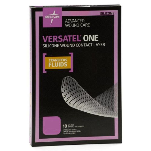 Versatel one silicone wound contact layer dressing: 4&#034; x 7&#034; - box of 10 for sale