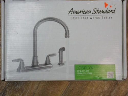 American Standard Jocelyn High Arc Kitchen Faucet 9316.451.075 Stainless Steel